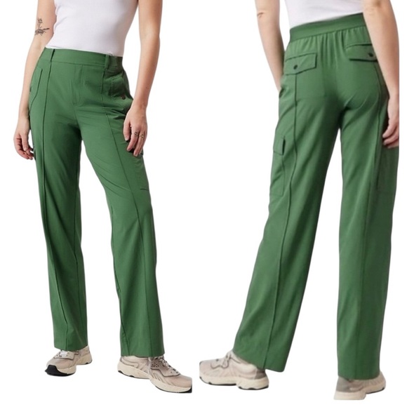 Athleta Vienna Cargo Pants Green 4 - Picture 2 of 8